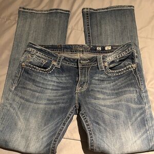 Miss Me Boot Cut Jeans in Blue